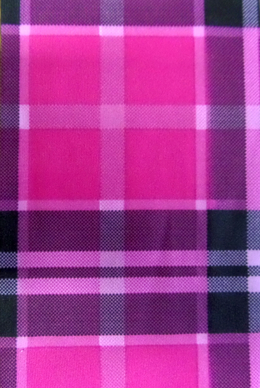 1.Hot Pink Modern Plaid